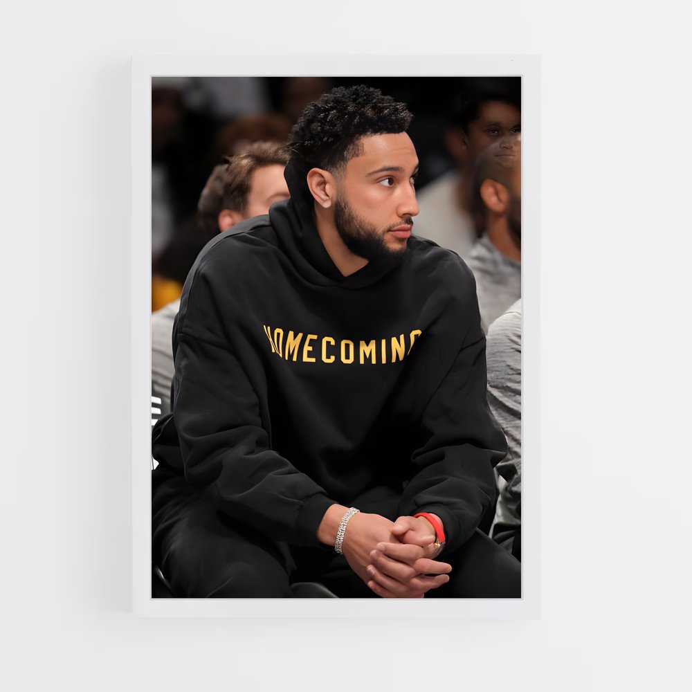 Poster Ben réflexion – affiche Basketball (vue 3)